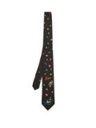 Matchesfashion.com Prada - Party Emoji Silk Tie - Mens - Black Multi