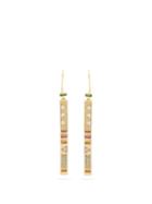 Matchesfashion.com Harwell Godfrey - Juju Stick 18kt Gold & Aquamarine Drop Earrings - Womens - Gold Multi