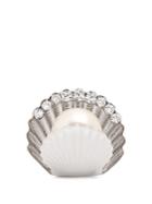 Miu Miu Shell Faux-pearl Embellished Ring