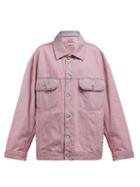 Matchesfashion.com Acne Studios - Oversized Denim Jacket - Womens - Pink