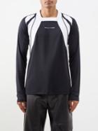 1017 Alyx 9sm - Panelled Jersey Long-sleeved Top - Mens - Black White