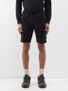 Stone Island - Logo-patch Cotton-fleece Shorts - Mens - Black