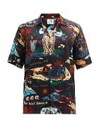 Matchesfashion.com Endless Joy - Vivamus Printed Tencel-blend Shirt - Mens - Black