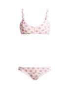 Matchesfashion.com Lisa Marie Fernandez - Genevieve Polka Dot Bikini - Womens - Pink Multi