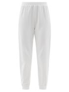 Ladies Lingerie Skin - Emile Cotton-blend Jersey Track Pants - Womens - White