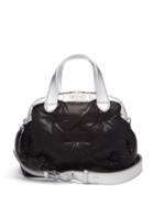 Matchesfashion.com Maison Margiela - Glam Slam Leather Bowling Bag - Womens - Black Silver