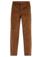 Matchesfashion.com De Bonne Facture - Relaxed Leg Corduroy Trousers - Mens - Brown