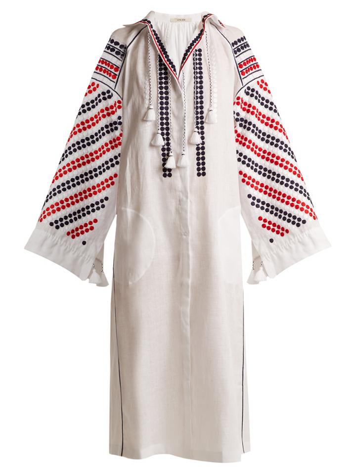 Vita Kin New Tisa Embroidered Mid-weight Linen Dress