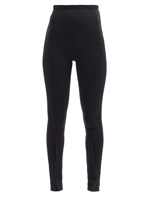 Matchesfashion.com Wardrobe. Nyc - Release 05 High-rise Zipped-cuff Leggings - Womens - Black