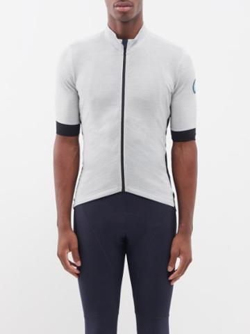 Caf Du Cycliste - Eglantine Zipped Cycling Jacket - Mens - Heather Grey
