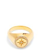 Theodora Warre Star Gold-plated Signet Ring