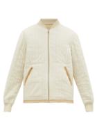 Matchesfashion.com Helmut Lang - Quilted Fleece Bomber Jacket - Mens - Beige