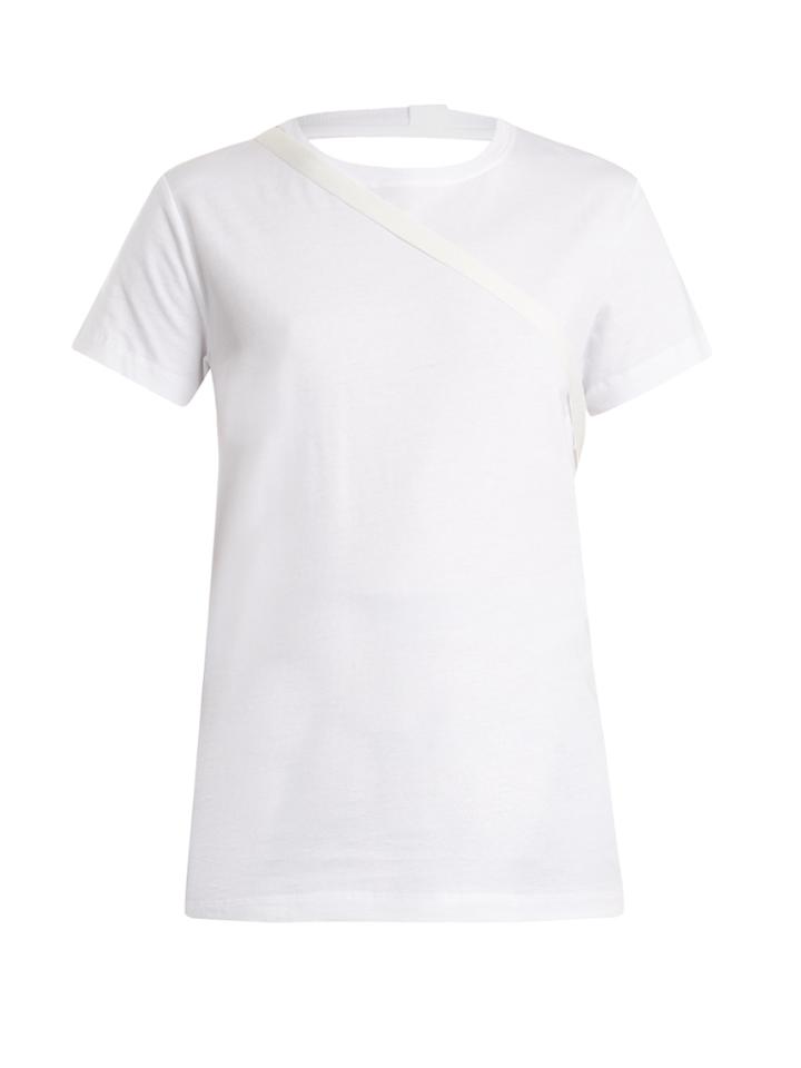 Helmut Lang Open-back Cotton T-shirt