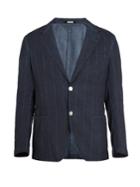 Massimo Alba Notch-lapel Striped Cotton Blazer