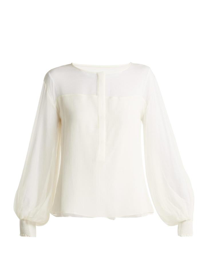 Zeus + Dione Myrina Layered Silk Blouse
