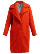 Matchesfashion.com Eckhaus Latta - Single Breasted Boiled Wool Blend Coat - Womens - Red