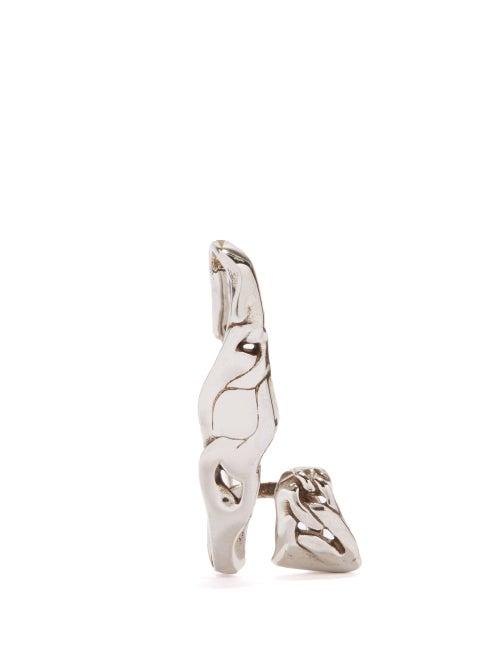 Alexander Mcqueen - Cutout Ear Cuff - Womens - Silver