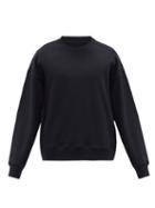 Matchesfashion.com Jil Sander - Dropped-shoulder Cotton-terry Sweatshirt - Mens - Black