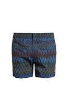 Missoni Striped Chevron-print Swim Shorts