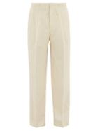 Matchesfashion.com King & Tuckfield - Grant Straight-leg Cotton Trousers - Mens - Cream