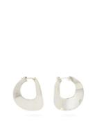 Matchesfashion.com Fay Andrada - Kaiku Wave Hoop Earrings - Womens - Silver
