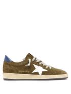 Matchesfashion.com Golden Goose Deluxe Brand - Ball Star Low Top Suede Trainers - Mens - Green