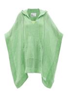 Lisa Marie Fernandez - Linen-blend Hooded Poncho - Womens - Green