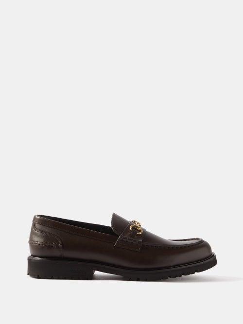 Vinnys - Club Leather Loafers - Mens - Dark Brown