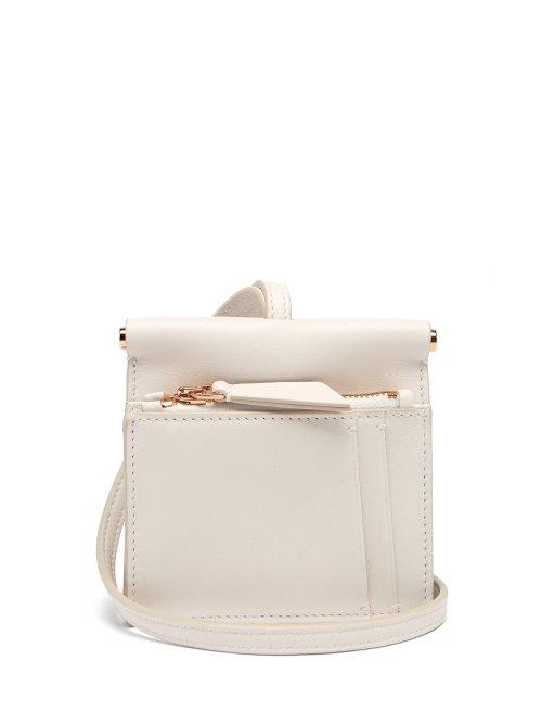 Matchesfashion.com Gabriela Hearst - Maria Mini Leather Necklace Bag - Womens - White