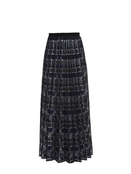 Marc Jacobs Box-pleat Jacquard Maxi Skirt