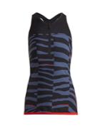 Adidas By Stella Mccartney Train Miracle Tiger Stripe-print Tank Top