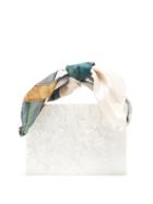 Matchesfashion.com Montunas - Guaria Mini Pearlescent-acetate Box Bag - Womens - White Multi