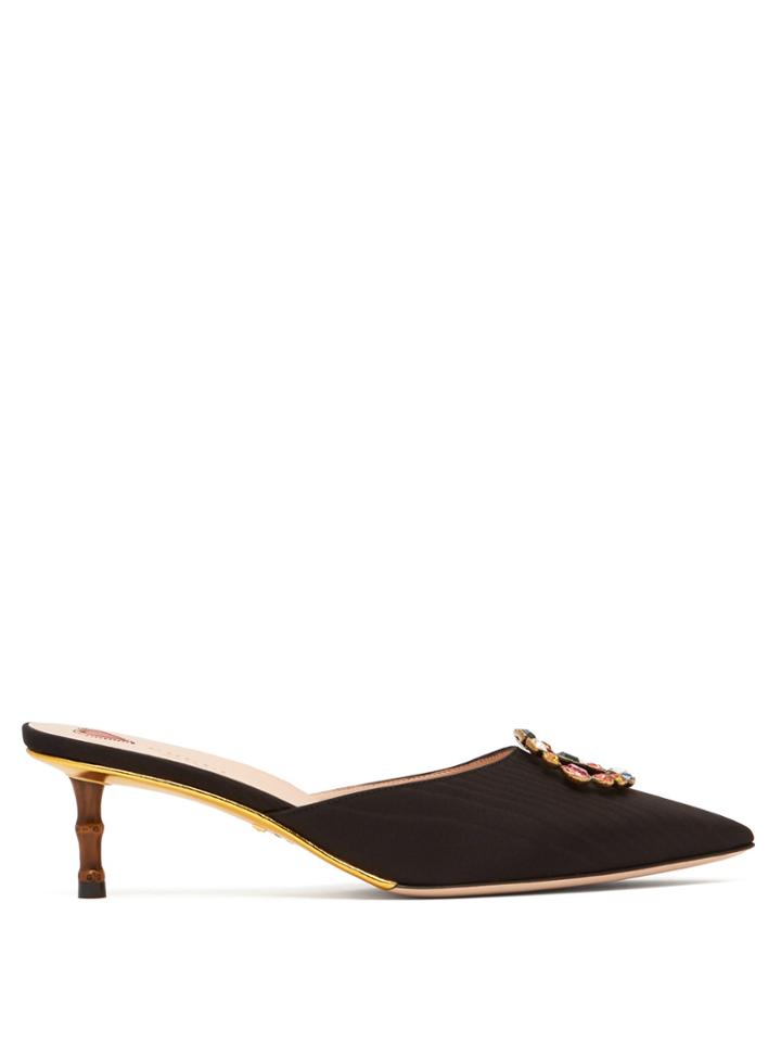 Gucci Unia Gg Silk Mules