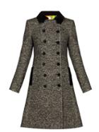 Matchesfashion.com Dolce & Gabbana - Double Breasted Boucl Tweed Coat - Womens - Grey Multi