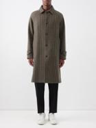 Officine Gnrale - Hudson Houndstooth Wool-blend Overcoat - Mens - Khaki Multi