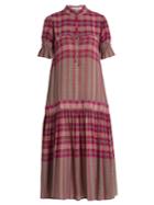 Apiece Apart Los Altos Dropped-waist Plaid Dress