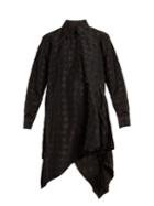 Marques Almeida Asymmetric Checked-taffeta Shirtdress