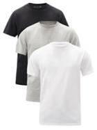 Matchesfashion.com 1017 Alyx 9sm - Pack Of Three Visual Logo Cotton-blend T-shirts - Mens - Multi