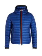 Matchesfashion.com Moncler - Morvan Quilted Down Hooded Jacket - Mens - Blue