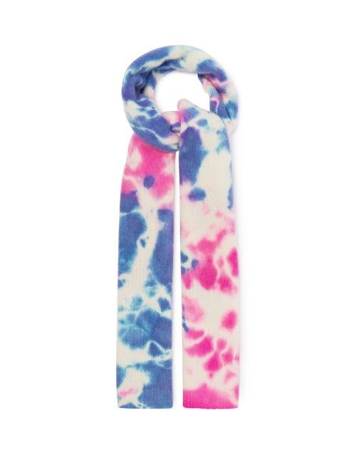 Matchesfashion.com The Elder Statesman - Tie-dye Cashmere Scarf - Womens - Blue Multi
