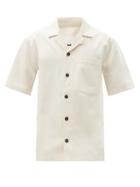 Matchesfashion.com Jil Sander - Wave-patch Cotton-herringbone Shirt - Mens - Beige