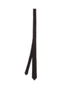 Matchesfashion.com Saint Laurent - Leopard Print Textured Silk Tie - Mens - Black
