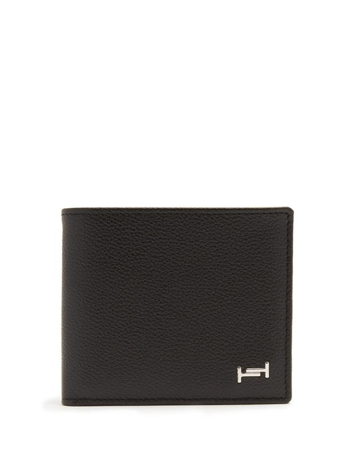Tod's Logo-plaque Leather Bi-fold Wallet