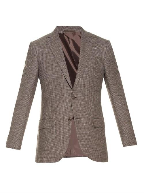 Ermenegildo Zegna Milano Single-breasted Tweed Blazer