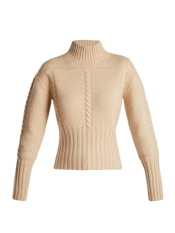 Khaite Maude Cable-knit Cashmere Sweater