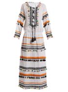 Dodo Bar Or Yehoray Pompom-embellished Cotton Maxi Dress