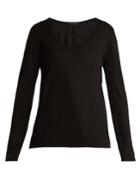 The Row Baxerton Scoop-neck Long-sleeved T-shirt