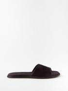 The Row - Canal Satin Slides - Womens - Grey