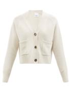 Allude - Patch-pocket Cashmere Cardigan - Womens - Light Beige