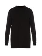 Rick Owens Long-line Long-sleeved Sweatshirt